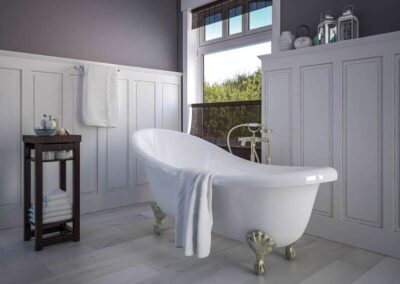 Features to consider for relaxation-themed bathroom remodel