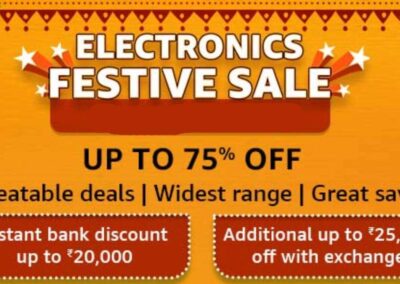 Amazon Electronics Festive Sale is here, offers 75 percent discount on smartphones, TVs, more